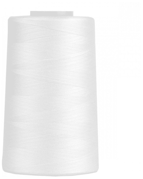 Нитки Sewing Thread 40/2 5000 ярд. цвет - белый 100% п/э в Алагире